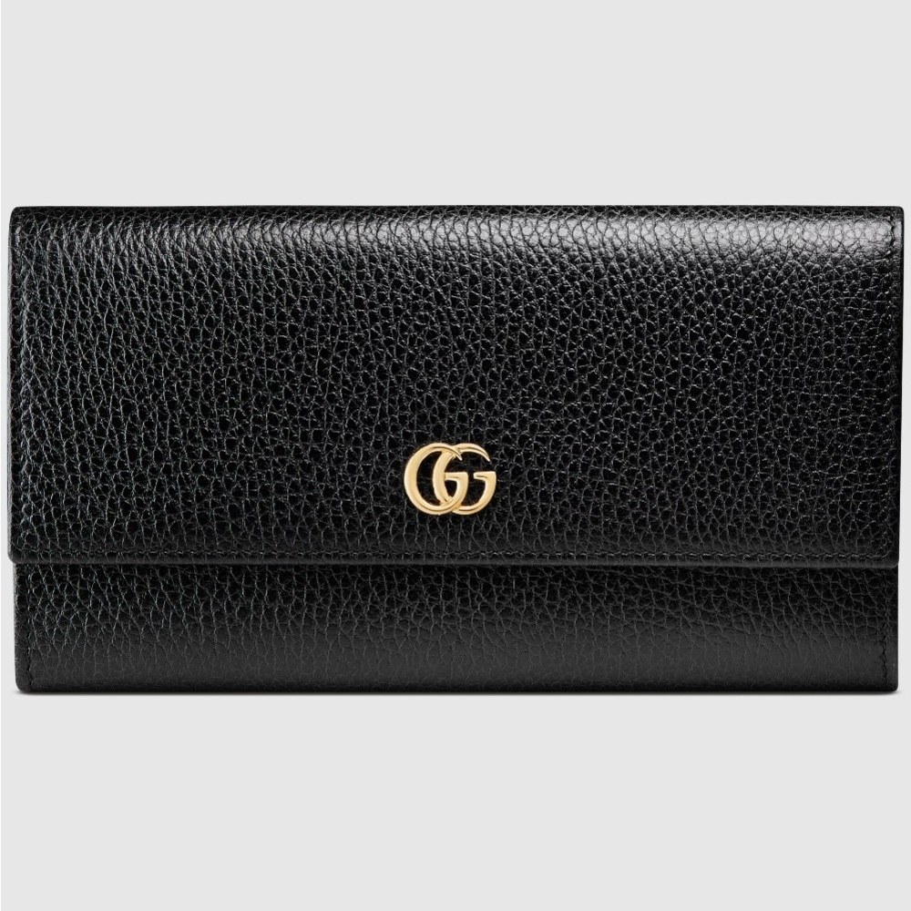 GG MARMONT LEATHER CONTINENTAL WALLET